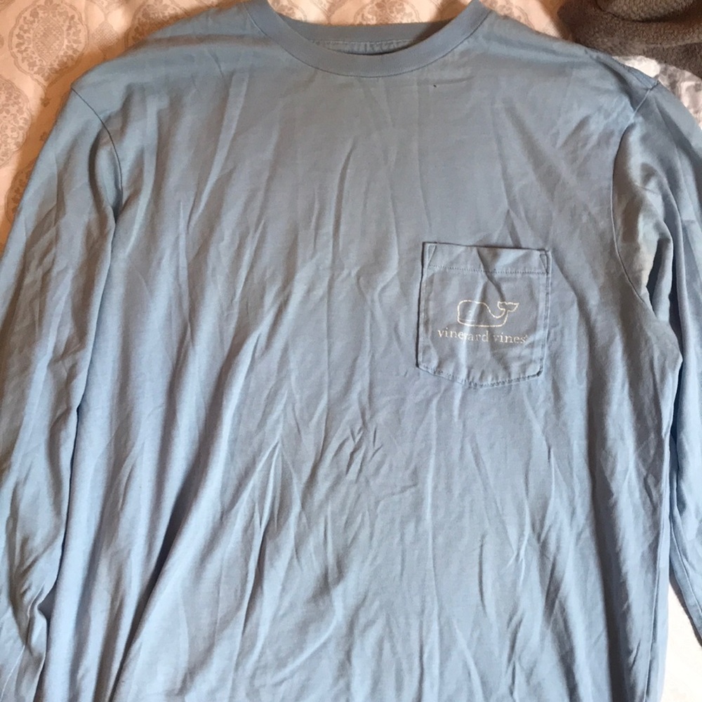 Vineyard vines long sleeve baby blue T-shirt